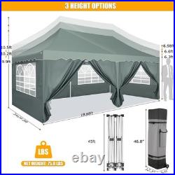 10x20 Heavy Duty Pop Up Canopy Commercial Tent Waterproof Car Gazebo Outdoor \\