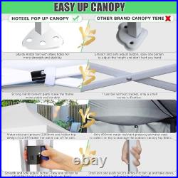 10x20 Heavy Duty Pop Up Canopy Commercial Tent Waterproof Car Gazebo Outdoor