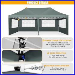 10x20 Heavy Duty Pop Up Canopy Commercial Tent Waterproof Car Gazebo Outdoor \\