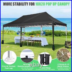 10x20 Heavy Duty Pop Up Canopy Commercial Tent Waterproof Car Gazebo Outdoor \\