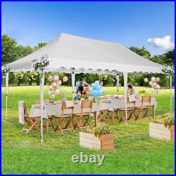 10x20 Heavy Duty Pop Up Canopy Commercial Tent Waterproof Car Gazebo Outdoor