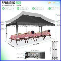 10x20 Heavy Duty Pop Up Canopy Commercial Tent Waterproof Car Gazebo Outdoor \\