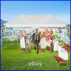 10x20 Heavy Duty Pop Up Canopy Commercial Tent Waterproof Car Gazebo Outdoor