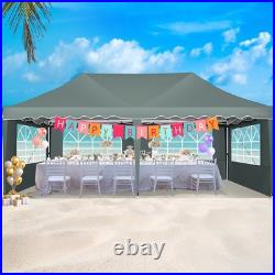 10x20 Heavy Duty Pop Up Canopy Commercial Tent Waterproof Car Gazebo Outdoor \\