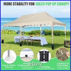 10x20 Heavy Duty Pop Up Canopy Commercial Tent Waterproof Car Gazebo Outdoor USA