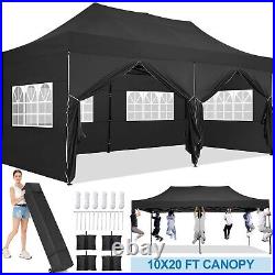 10x20' Heavy Duty Pop Up Canopy Outdoor Gazebo Instant Tent Carport withRoller Bag