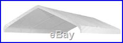 10x20 Heavy Duty Valance Canopy Tarp Carport Cover White NEW