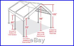 10x20 Outdoor Carport Canopy Car Shelter Frame Garage Cover Tent Portable Gazebo