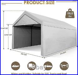 10x20' Outdoor Heavy Duty Carport Car Canopy Garage Shelter Wedding&Party Tent