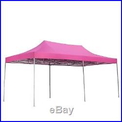 10x20' Pink Canopy Commercial Shelter Car Shelter Wedding Pop Up Tent Heavy Duty