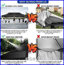 10x20 Pop-Up Canopy 6 Sidewalls Outdoor Party Gazebo Instant Event Tent Shelter