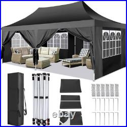 10x20 Pop Up Canopy Heavy Duty Commercial Instant Tent Waterproof Party Gazebo