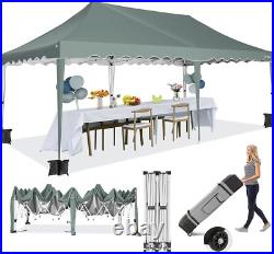 10x20 Pop Up Canopy, Outdoor Easy Setup Party Tent, Waterproof Portable Shelter