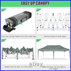 10x20 Pop Up Canopy, Outdoor Easy Setup Party Tent, Waterproof Portable Shelter