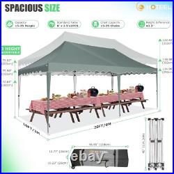 10x20 Pop Up Canopy, Outdoor Easy Setup Party Tent, Waterproof Portable Shelter