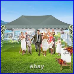 10x20 Pop Up Canopy, Outdoor Easy Setup Party Tent, Waterproof Portable Shelter