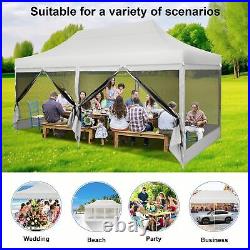 10x20 Pop Up Canopy Outdoor Event Gazebo Heavy Duty Instant Pop Up Screen Tent