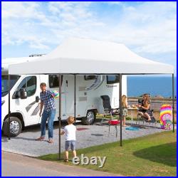 10x20 Pop Up Canopy Tent Commercial Heavy Duty Backyard Gazebo with 6 Sidewalls