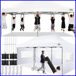 10x20 Pop Up Canopy Tent Commercial Heavy Duty Waterproof Gazebo Thickened Frame