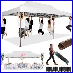 10x20 Pop-Up Canopy Tent Commercial Heavy Duty Waterproof Gazebo Thickened Frame