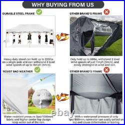 10x20 Pop Up Canopy Tent Commercial Heavy Duty Waterproof Gazebo Thickened Frame