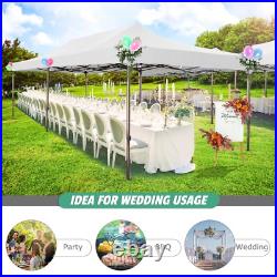 10x20 Pop-Up Canopy Tent Commercial Heavy Duty Waterproof Gazebo Thickened Frame