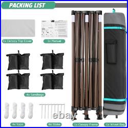 10x20 Pop-Up Canopy Tent Commercial Heavy Duty Waterproof Gazebo Thickened Frame