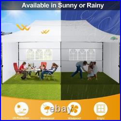 10x20 Pop Up Canopy Tent Commercial Heavy Duty Waterproof Gazebo Thickened Frame