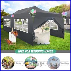 10x20 Pop Up Canopy Tent Commercial Heavy Duty Waterproof Gazebo Thickened Frame