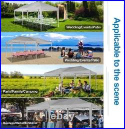 10x20 Pop Up Canopy Tent Portable Outdoor Shelter with Sidewalls, Waterproof