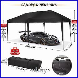 10x20 Pop Up Canopy Tents Waterproof Gazebo Wedding Party Event Shelter Outdoor