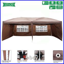 10x20' Pop Up Canopy Wedding Party Tent Outdoor Folding Waterproof Heavy Duty
