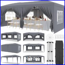 10x20 Pop Up Canopy with 6 Sidewalls Outdoor Canopy Tent Waterproof Party Tent