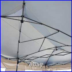 10x20 Pop Up Canopy with Sidewalls, Heavy Duty Wedding Party Tent w Wheeled Bag
