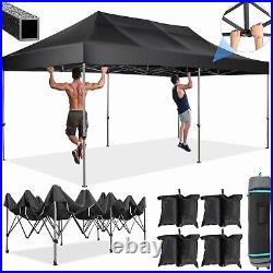 10x20' Pop Up Heavy Duty Canopy Tent for Wedding/Party Waterproof Gazebo Anti UV