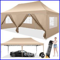 10x20 Pop up Canopy-Commercial Instant Shelter Beach Camping Tent Outdoor Gazebo