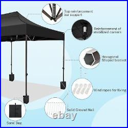 10x20 Pop up Canopy Heavy Duty Commercial Party Tent with 6 Removable Sidewalls