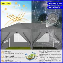10x20 Pop up Canopy Heavy Duty Party Tent Outdoor Waterproof Commercial Gazebo