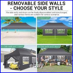 10x20 Pop up Canopy Heavy Duty Party Tent Outdoor Waterproof Commercial Gazebo