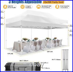 10x20 Pop up Canopy Heavy Duty Party Tent Outdoor Waterproof Commercial Gazebo\\