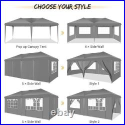 10x20 Pop up Canopy Heavy Duty Party Tent Outdoor Waterproof Commercial Gazebo