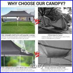 10x20 Pop up Canopy Heavy Duty Party Tent Outdoor Waterproof Commercial Gazebo