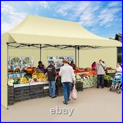 10x20 Pop up Canopy Street Tent with Awning Heavy Duty Outdoor Commercial Gazebo