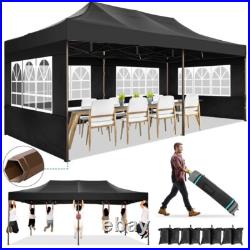 10x20 Pop up Canopy Tent Commercial Heavy Duty Gazebo Thickened Frame Adjustable