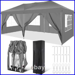 10x20 Pop up Canopy Tent Heavy Duty Commercial Gazebo Waterproof Instant Shelter