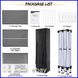 10x20 Pop up Canopy Tent Heavy Duty Commercial Gazebo Waterproof Instant Shelter
