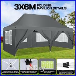 10x20 Pop up Canopy Tent Outdoor Waterproof Garden Party Gazebo with 4 Sandbags