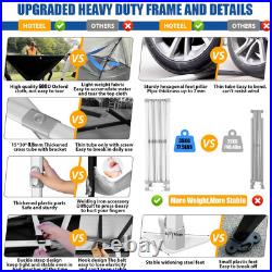 10x20 Pop up Canopy Tent for Parties, Heavy Duty Easy Setup Tent with 6 Sidew