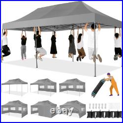 10x20 Pop up Canopy Waterproof Heavy Duty Tent Frame Thickened All Season Gazebo