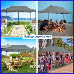 10x20 Pop up Canopy Waterproof Heavy Duty Tent Frame Thickened All Season Gazebo